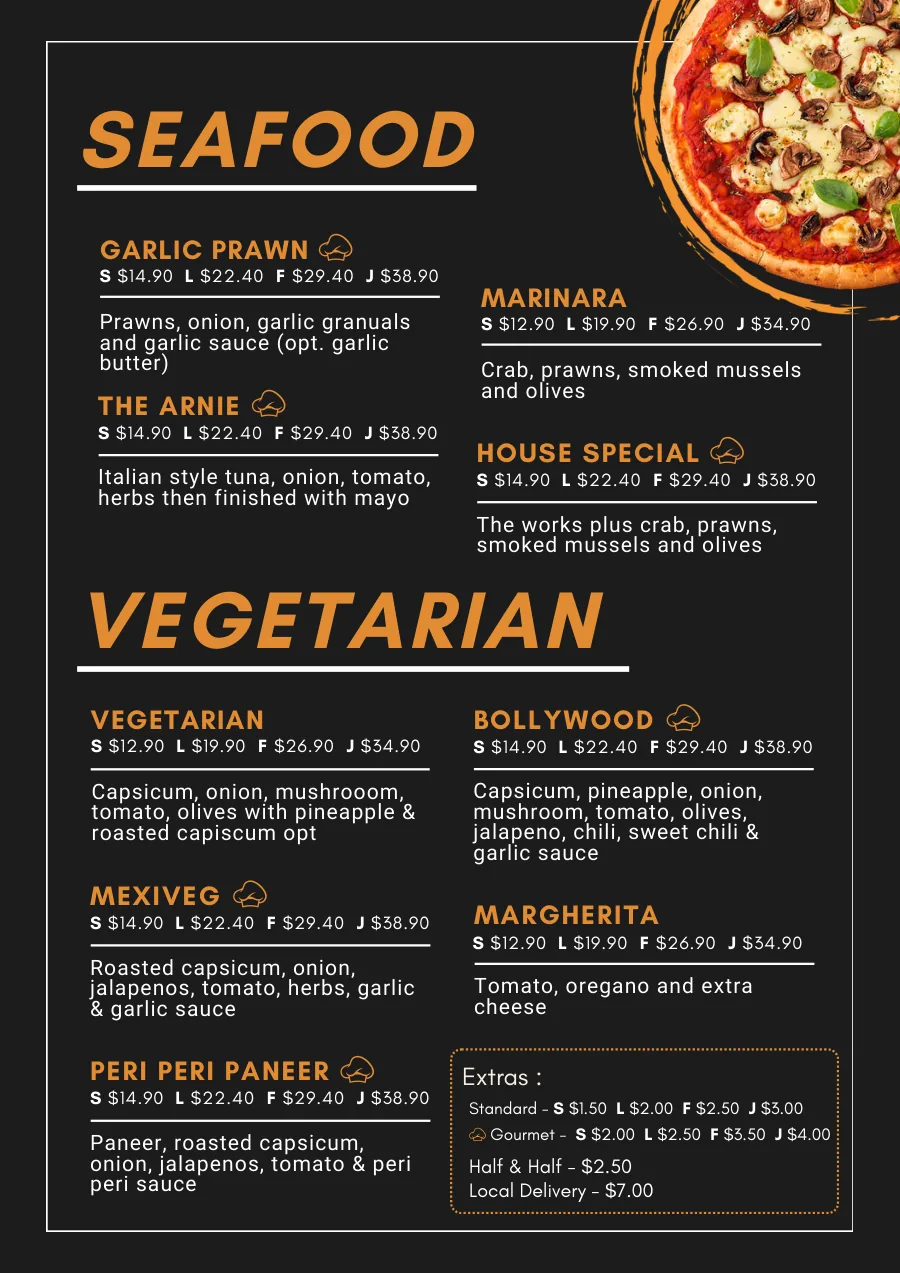 Centrepoint menu page 7