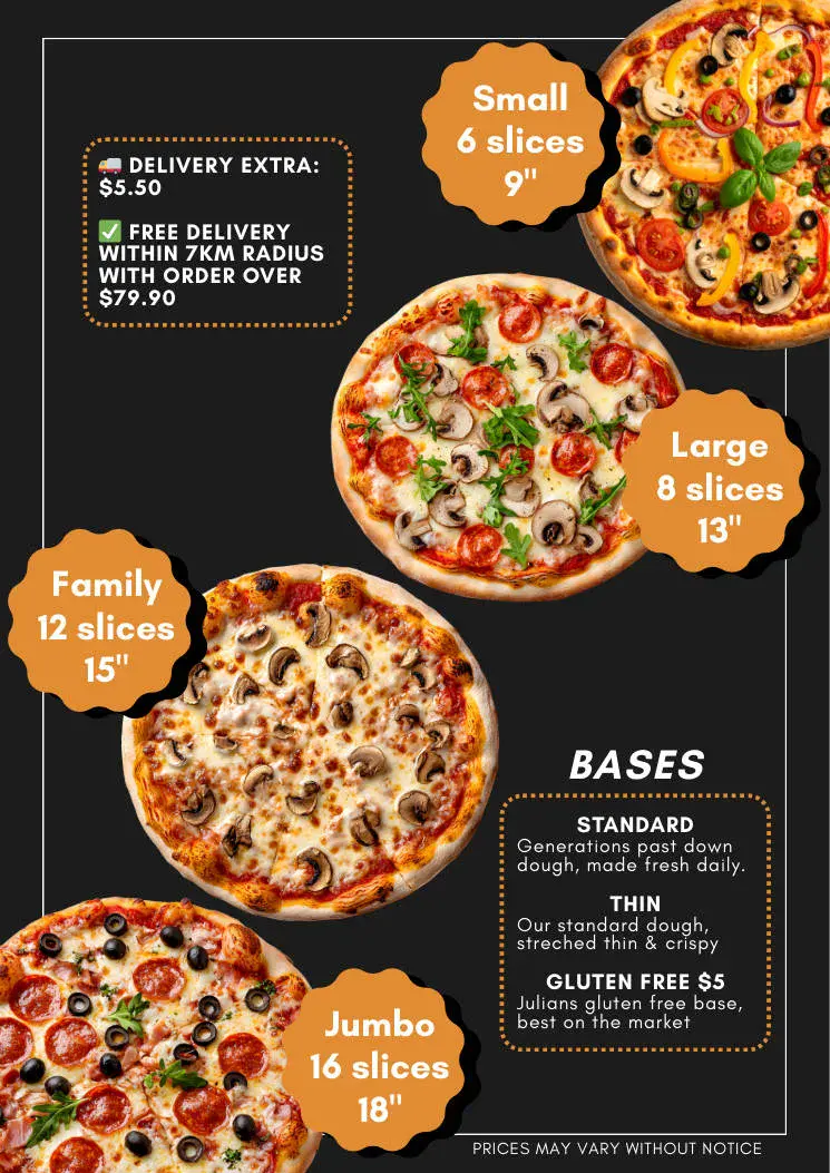 Centrepoint menu page 2
