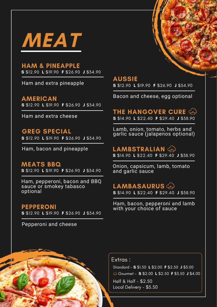 Centrepoint menu page 5
